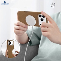 Étui en Alcantara orange pour iPhone 17, coque de téléphone en cuir Alcantara, étui pour mobile