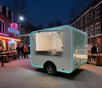 Nouvelle remorque mobile en acier inoxydable 2025 pour restaurant, bar à jus, boissons froides, bière et café, chariot à bubble tea à vendre en Australie