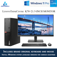 Computadora de Escritorio Lenovo ThinkCentre K70 Nueva, I5-13400, 8GB/16GB DDR5, NVMe SSD+HDD, Monitor de 21.5 Pulgadas, PC para Oficina y Negocios, Windows