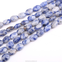 Perles de pierres précieuses ovales à facettes en gros, perles d'agate de jade de quartz turquoise multi-pierres pour la fabrication de bijoux à bricoler soi-même, longueur 19cm