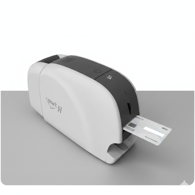IDP Smart 31 Dual Sided Dye Sublimation High-Speed ID Card Printer PVC Business Card Printing 300dpi 3-Year Warranty Stock