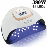 Lampe UV LED Professionnelle SUN X25 MAX 81 LEDS 380W Haute Puissance pour Séchage Rapide du Vernis Gel – Outil de Salon de Manucure en Gros