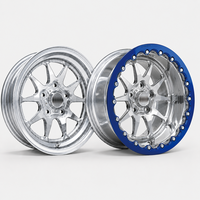 Jantes forgées sur mesure à beadlock unique 17x5 18x5 15x12 15x15 15x10 5x115 5x120 avec centre poli pour Camaro Challenger Charger