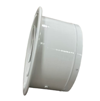 Diffuseur d'air rond réglable en aluminium pour plafonds hauts, pour registres et grilles HVAC