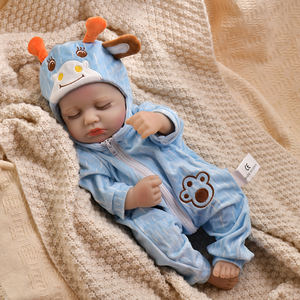 Muñecas Bebé <span class=keywords><strong>Reborn</strong></span> de Silicona Suave de 40 cm, Muñeca Bebé de Silicona Realista, Muñeca Bebé <span class=keywords><strong>Reborn</strong></span> de Vinilo - Product Image 3