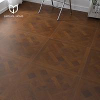 Lantai Laminasi Parket Gaya Versailles Prancis, Tahan Aus AC4, Material HDF, Pemasangan Klik, Tahan Lama untuk Rumah dan Komersial