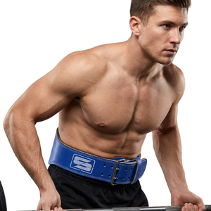 Ceinture de musculation en cuir de 4 pouces, soutien du dos, antidérapante, unisexe, couleur et taille personnalisables, meilleure qualité, entraînement sportif et fitness - Product Image 1
