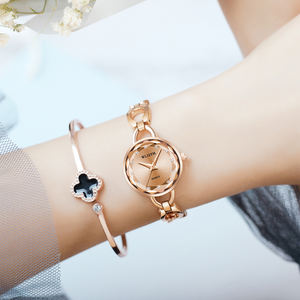 นาฬิกาข้อมือควอตซ์ <span class=keywords><strong>WLISTH</strong></span> S949 รุ่นหรูหรา สีโรสโกลด์ สำหรับสุภาพสตรี สายสแตนเลสสตีล ดีไซน์ทันสมัย กันน้ำ กระจกคริสตัล สวยงาม เหมาะสำหรับใส่ลำลอง - Product Image 2