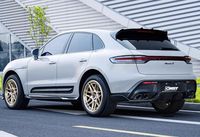 Kits carrosserie de haute qualité pour Porsche Macan 2022-2024 : Lame avant, diffuseur arrière, jupes latérales et spoiler en fibre de carbone style C