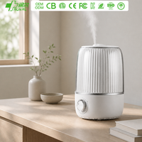 Humidificateur d'air ultrasonique RUNAL de bureau 4L à brume froide H815L avec commande par bouton, certifié CE KC RoHS pour la maison