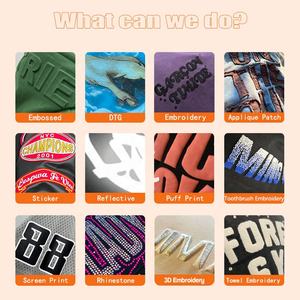 Camiseta de algodón pesado para hombre, Camiseta de cuello redondo de gran tamaño con diseño de logotipo personalizado de alta calidad en blanco - Product Image 5