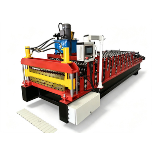 Máquina Perfiladora de Láminas para Techos Trapezoidales Corrugados de Doble Capa, Perfil de Onda 828, Corte Hidráulico - Product Image 1