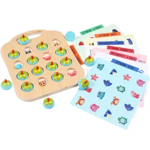 Montessori Mentaal Bordspel Denken Logica Training Speelgoed Houten Vroege Educatie Puzzel Kinderen Geheugen Schaken