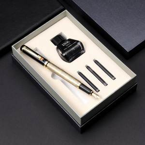 Set di penne stilografiche a inchiostro personalizzato di lusso cartucce sostitutive Set regalo speciale per studenti - Product Image 4