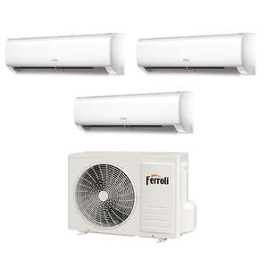 Climatizatore condizionatore FERROLI Trial Split INVERTER Series Diamant plus M 9 + 9 + 12 CON 28-4 R-32 Wi-Fi integrato 9000 + 9000 + 1 - Product Image 2