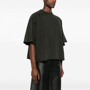 T-shirt personnalisé en éponge française 200 g/m² 100% coton Tissu tricoté à motif imprimé surdimensionné pour hommes - Product Image 1