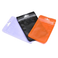 Sacs de rangement en plastique étanches portables en gros pour écouteurs, clés USB, avec fermeture éclair et trou de suspension
