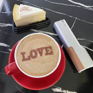 EVEBOT PrintPen Portable Food <b>Printer</b> Edible Ink Coffee Latte Art for Cake DIY Custom Logo Bluetooth Silver - Product Image 5