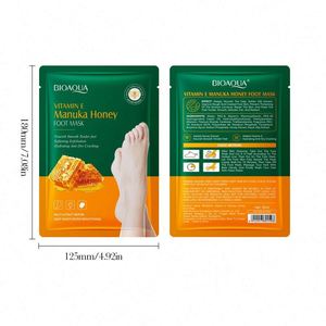 Mascarillas Hidratantes <span class=keywords><strong>para</strong></span> <span class=keywords><strong>Pies</strong></span> <span class=keywords><strong>BIOAQUA</strong></span> de Marca Privada con Vitamina E Orgánica y Miel de Manuka, Reparación Multiefectos y Nutrición - Product Image 2