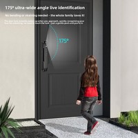 Cerradura Inteligente para Puerta de Entrada con Huella Dactilar, Contraseña y Tarjeta Magnética, Sin Almacenamiento de Datos, Sin Aplicación Inteligente, Sin Conexión a Red