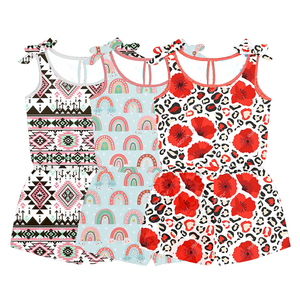 Mono de bebé con tirantes, pelele de una pieza, ropa informal para estar en casa, body con estampado personalizado, pelele con volantes para niños pequeños - Product Image 1