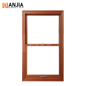 Casa ad alte prestazioni <span class=keywords><strong>in</strong></span> <span class=keywords><strong>legno</strong></span> rivestita di <span class=keywords><strong>alluminio</strong></span> finestre a sospensione singola serratura sicura finestre a doppia anta - Product Image 2