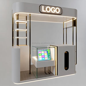 Exhibición de perfume de gama alta personalizada, muebles de vidrio, gabinete con cerradura, tienda de fragancias, exhibición minorista, quiosco de perfume moderno - Product Image 1