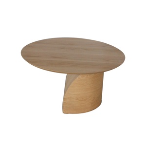 Tables basses rondes en bois massif de style pastoral, design nordique moderne, pour le salon, la maison - Product Image 2