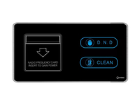 Interruptor de pared ORBITA 220V 2Gang RS485 Modbus Protocol Smart Hotel Light con 2 y 3 botones para Proyecto de hotel