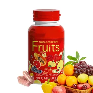 New arrival OEM Hot Sale Fruit and Vegetable Supplements Made with Whole Food Super foods and 90 Veggie and 90 Fruit Capsule