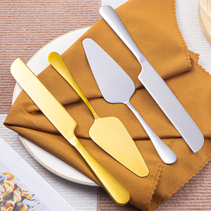 Juego de Cuchillos para Servir <span class=keywords><strong>Pastel</strong></span> de Boda Vintage Premium, Acero Inoxidable con Acabado Dorado para Cortar y Servir <span class=keywords><strong>Pastel</strong></span> - Product Image 2