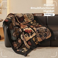 Selimut Mewah Bergaya Abad Pertengahan Vintage Bahan Polyester Plush Bermotif Cetak, Selimut AC, Karakter Kartun Anime, Serbaguna, Semua Musim, Musim Dingin