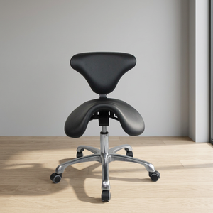 Sillón de Barbero Metálico para Salón de Belleza al por Mayor con Función de Balanceo, Respaldo Alto, Soporte Lumbar Ajustable y Asiento de Cuero con Masaje - Product Image 3