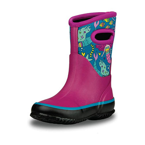 Hochwertige Gummi-Regens tiefel Camouflage Wasserdichte Neopren-Jagd stiefel für Kinder - Product Image 2