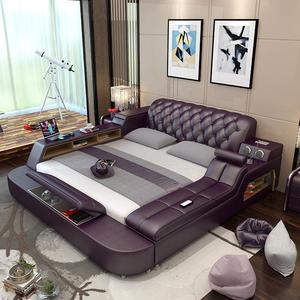 Cama Inteligente con Proyector Doble, de Cuero Genuino, Multifuncional, con Masaje Eléctrico, Plegable, para Cine en Casa y Dormitorio - Product Image 5
