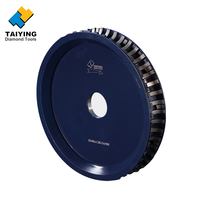 Disque diamanté segmenté de 350 mm (14 pouces) à profil demi-bullnose pour le façonnage des bords du marbre, du granit et du quartz