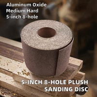 Disque de ponçage pneumatique en oxyde d'aluminium de 5 pouces à 8 trous, dureté moyenne, grain 40, pour le ponçage du bois, du métal et des surfaces peintes