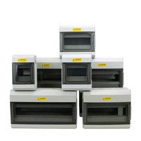 Boîte de protection de distribution multi-voies en alliage PC/ABS avec couvercle transparent, disjoncteur étanche IP66, Chine Zhejiang
