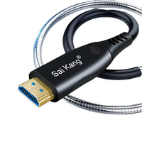 Câble à fibre optique blindé HD AOC 4K 60Hz HDMI2.0b 18Gbps HDR10 ARC HDCP2.2 Slim Flexible pour projecteur HDTV 4k