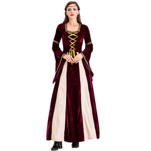 Vestido Largo de Terciopelo para Mujer, Disfraz Medieval Renacentista, Traje Histórico para Actuaciones Teatrales, Modelo 8660 - Product Image 4