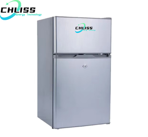 Réfrigérateur <span class=keywords><strong>solaire</strong></span> 138L à double porte DC 12V 24V, faible <span class=keywords><strong>consommation</strong></span>, pour camping-car, caravane et camping aux États-Unis - Product Image 1