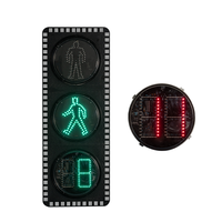 Feu de signalisation piétonnier LED de qualité municipale 300 mm avec minuteur intégré à 2 chiffres et 7 segments pour passage piétonnier autoroutier