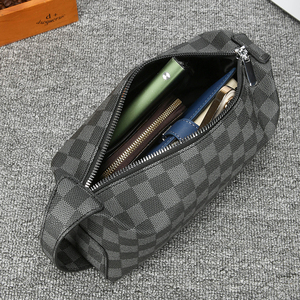 大容量时尚休闲洗脸防水便携健身收纳手提包新款时尚PU印花涤纶 - Product Image 6