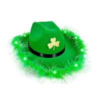 Il cappello da Cowboy di San Patrizio Western Party Festival ha portato il cappello da Cowboy al Neon per carnevale
