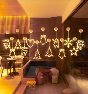 Décoration de Noël LED Lumineuse : Père Noël, Flocon de Neige, à Suspendre avec Ventouse pour Fenêtre – Cadeau de Noël et Nouvel An pour la Maison - Product Image 6