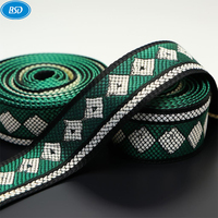 Sangle élastique réfléchissante certifiée Oeko-Tex - Bande rayée jacquard avec logo personnalisé pour vêtements de sport haut de gamme et sangles de sacs