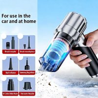 Tragbarer Auto-Staubsauger Kabelloser Handstaubsauger mit Starker Saugkraft 2-in-1 Blas- und Saugfunktion Mini Kabelloser Staubsauger für Auto