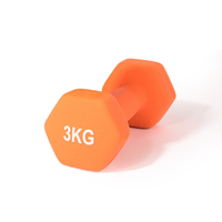 Kit complet d'haltères revêtus de néoprène 12KG pour la musculation et le renforcement musculaire