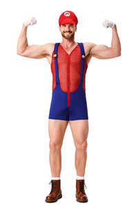 Mono de Cosplay <span class=keywords><strong>Luigi</strong></span> para hombre, divertido disfraz inspirado en Anime de Halloween con vestidos elegantes y trajes, pantalones inspirados en personajes de TV - Product Image 5