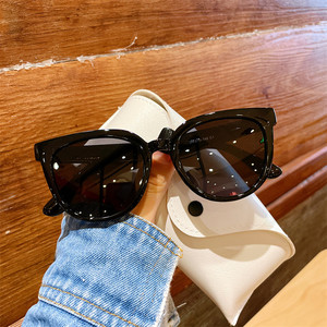 Lunettes de soleil rondes blanches rétro pour femmes, monture complète, polarisées, protection UV400, style adulte - Product Image 2